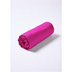 Drap-housse coton uni - ROMAN-3 - Rose Indien - Coton - Taille 