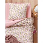 'Housse de couette coton Jouy Tropicale'' imprimé singes'''