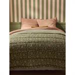 Boutis réversible tissu indien et rayures