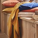 Plaid en gaze de coton - jaune alep 130x170cmTESSALY