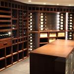 Cave à vin en wengé verni