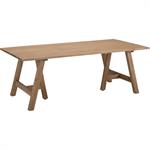 Table de repas jardin en acacia - bois clair 