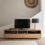 Meuble TV en acacia L170cm - bois clairNAIS