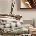 Drap de douche en coton - vert olivier 70x140cmROMY