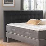 Tête de lit boutonnée en tissu - gris anthracite L170cmTIBOULEN