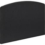 Tête de lit galbée en tissu - gris anthracite L190cmCORTIOU