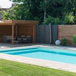 Pelouse avec terrasse