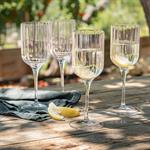Coffret de 4 verres à pied tulipe en cristallin 28cl - transparentBACH