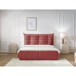 Lit coffre CLOTHILDE rouge 140x190  BOBOCHIC