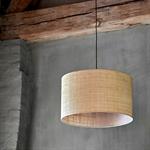 Abat-jour cylindrique en raphia D50cm - naturelRAPHIA