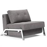 INNOVATION LIVING  Fauteuil design SOFABED CUBED 02 CHROME Flashtex Light