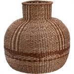 Vase boule en jonc de mer D50cm - naturelSALERNES