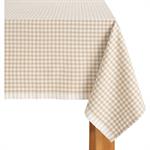 Nappe à carreaux en coton 150x250cm - beigeTIANA