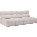 Canapé 3 places avance - recule en tissu campo - blanc écruALINE