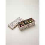 Boule de Noël en verre peinte à la main par lot de 3