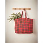 Tote bag tartan laine tartan noel