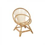 Fauteuil enfant en rotin beige