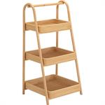 Étagère 3 tablettes en bois et rotin - bois clairPICHOLINE