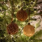 Boule de noël en verre D8cm - vert 