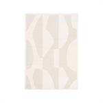 Tapis poils courts ELIOR motif abstrait beige 120x170  BOBOCHIC
