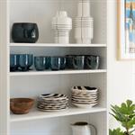 Lot de 2 tablettes en bois - blanc L75cmBIALA