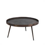 Table basse ronde en métal ø74cm - Bronze