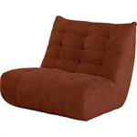 Canapé 2 places fixe en tissu chenille - brun rustrelSCALO