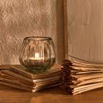 Photophore en verre D9cm - grisSOLINE