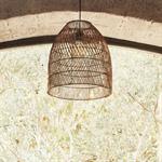 Suspension naturelle non électrifiée en rotin D43cm - naturelEVIRA