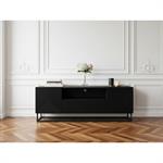 Meuble TV 167 cm ALICE pieds en métal noir   BOBOCHIC
