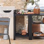 Meuble d'angle de cuisine extérieure en métal - noirZANNOUCH