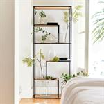 Étagère en acier et placage chêne - bois clairCESARINE