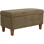 Pouf en tissu avec coffre - vert cèdreMAGIC