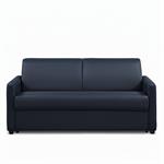 Canapé convertible express DAY 160 cm métal mono assise matelas 22 cm polyuréthane bleu nuit