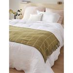 Plaid tissé carreaux vert