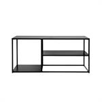 Meuble TV en métal - 112x50 cm - Noir