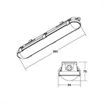 BRUMBERG Humid One Pro luminaire à vasque LED DALI 58cm