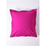 Taie d'oreiller coton unie - ROMAN-1 - Rose Indien - Coton - Taille 