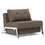 INNOVATION LIVING  Fauteuil design SOFABED CUBED 02 CHROME Esina Cedar Brown