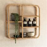 Etagère murale en rotin - naturel 65x65cmALOURA
