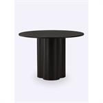 Table à manger bois foncé pied fantaisie Venture Design - VEN-19996-428 - Noir - Taille 