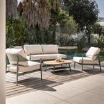 Salon de jardin en aluminium - vert garrigues 