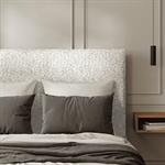 Tête de lit Classique Bouclette Blanc