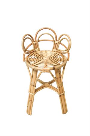 Tabouret enfant en rotin