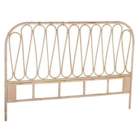 Tête de lit en rotin beige L160