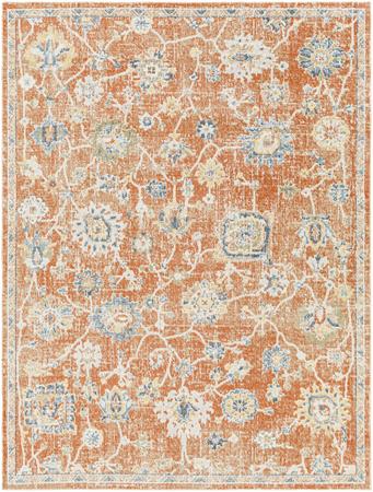 Tapis Vintage Lavable en Machine Terracotta 200x275