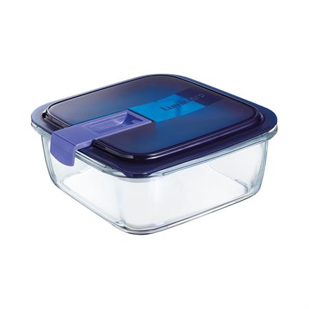 Boîte carrée bleue 122cl