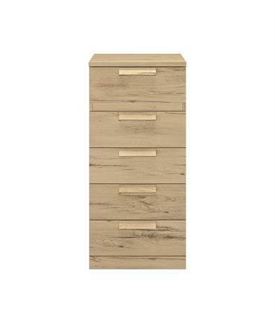 Chiffonnier 5 tiroirs effet bois bois
