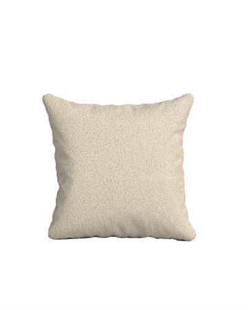 Coussin beige bouclé 50 x 50 cm