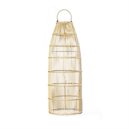 Suspension en rotin h90cm noir